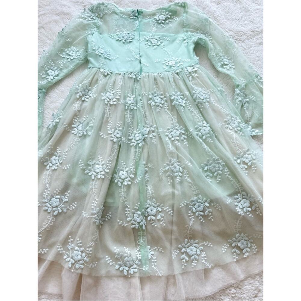 Just Couture  girls dress with laces size 6 Y - Picture 5 of 6